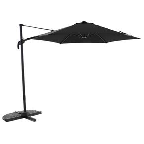 Living & Co Aluminium Cantilever Umbrella Black