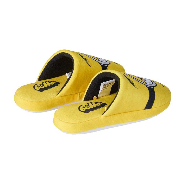 Minions Senior Kids' Scuff Slippers, Yellow, hi-res