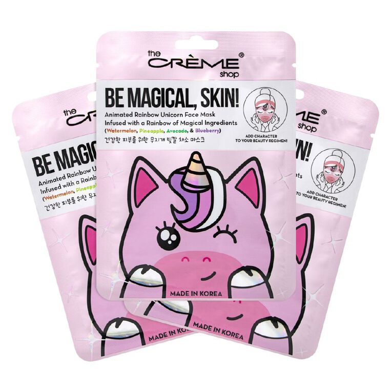 The Creme Shop Mask 3 Pack Unicorn, , hi-res