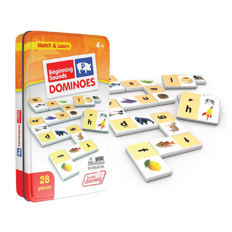 Junior Learning Beginning Sound Dominoes, , hi-res