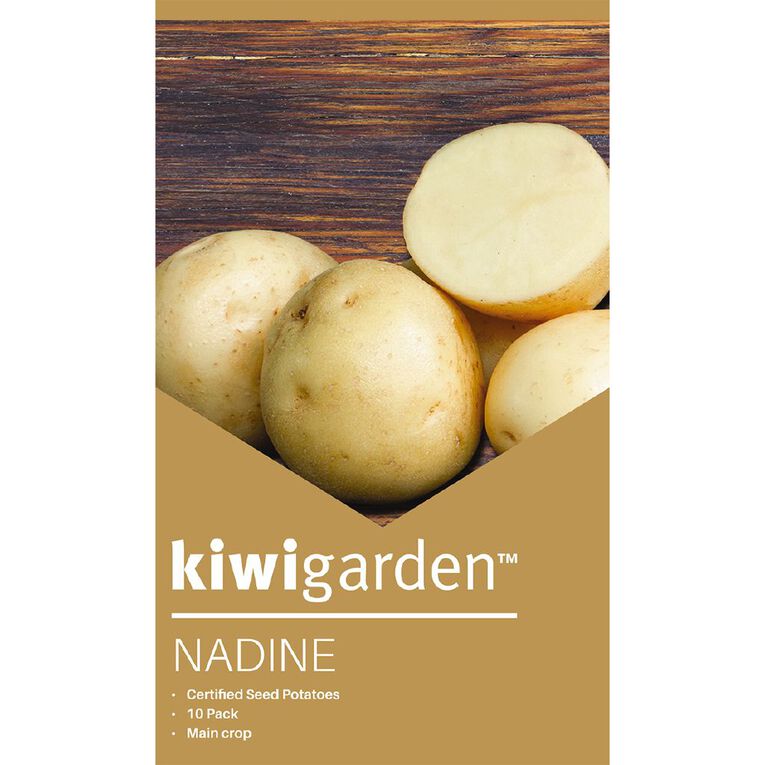 Kiwi Garden Seed Potato Nadine 10 Pack, , hi-res