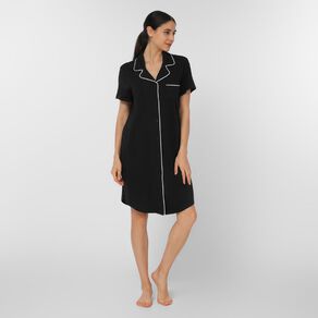H&H Women's Knit Button Front Nightie