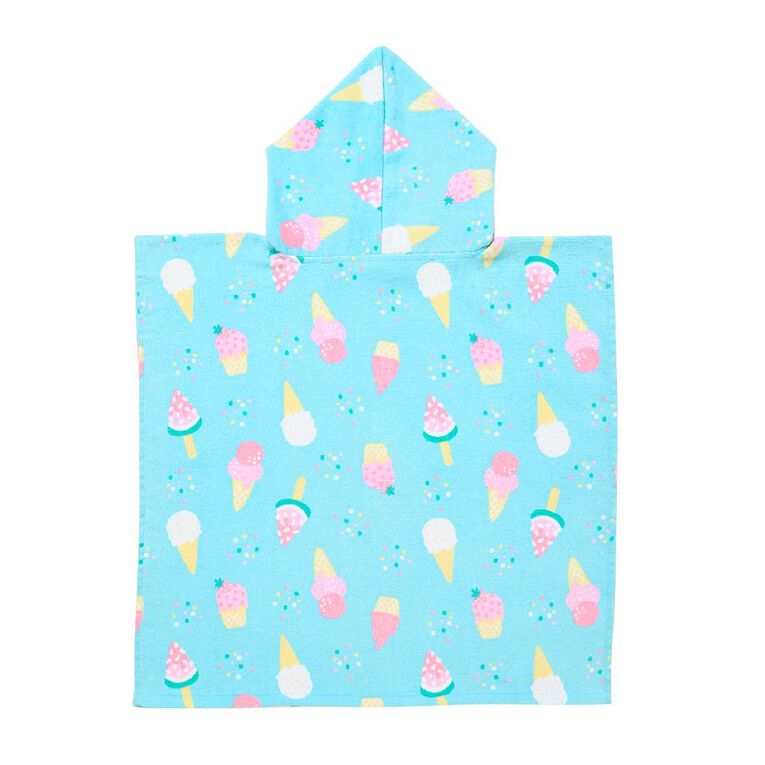 Living & Co Kids Hooded Towel Ice Cream 60cm x 120cm, , hi-res
