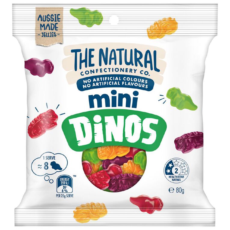 The Natural Confectionery Co. Mini's Dino's 80g, , hi-res