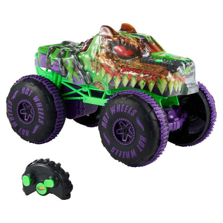 Hot Wheels Monster Trucks Mutant Chaon 1:15 Wrekin Wolf RCl, , hi-res