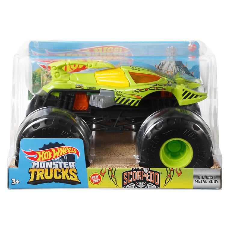 Hot Wheels Monster Trucks 1:24 Scale Diecast Truck, , hi-res
