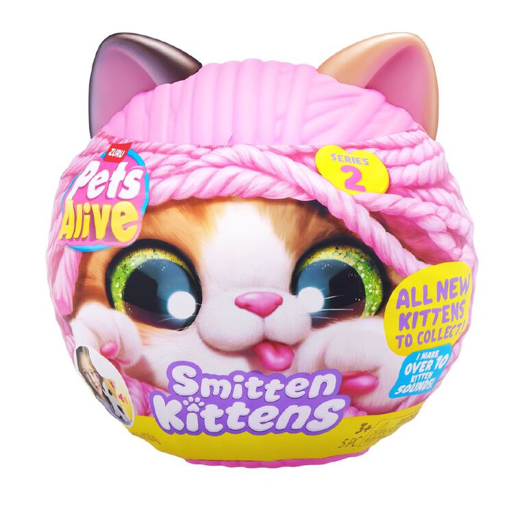 Zuru Pets Alive Smitten Kittens Interactive Plush Series 2, , hi-res