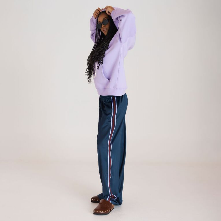 BRDRLESS Long Sleeve Graphic Hood, Purple Light, hi-res