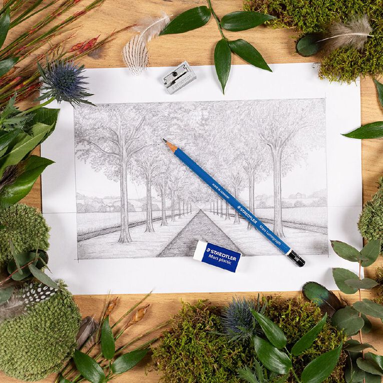 Staedtler Lumograph Quality Drawing Set 6 Pieces, , hi-res