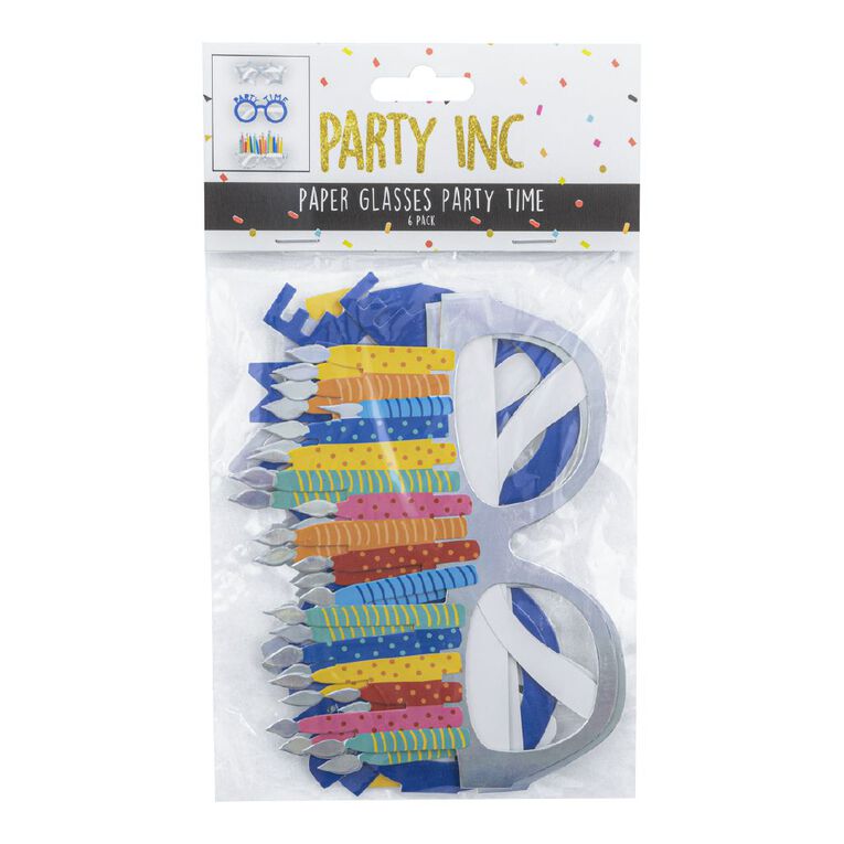 Party Inc Party Time Paper Glasses 6 Pack, , hi-res