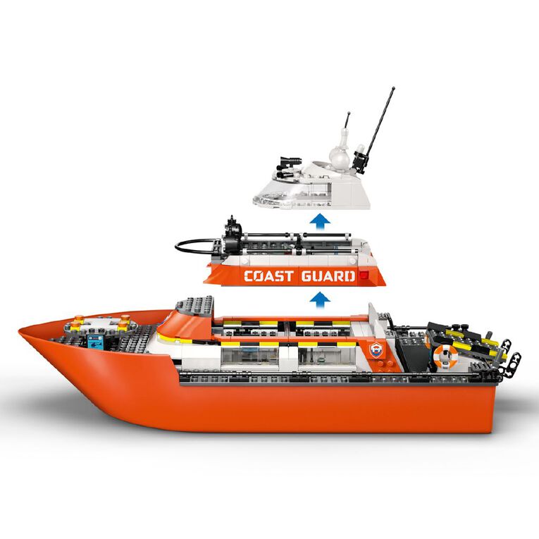 LEGO CITY Coast Guard Rescue Boat & Helicopter 60504, , hi-res