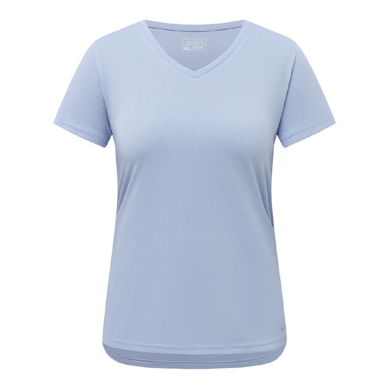 Active Intent Women's Cooldry Tee, Blue Light, hi-res