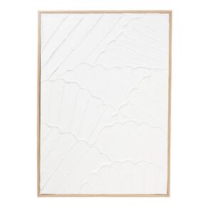 Living & Co Shell Scallop Framed Canvas 50cm x 70cm