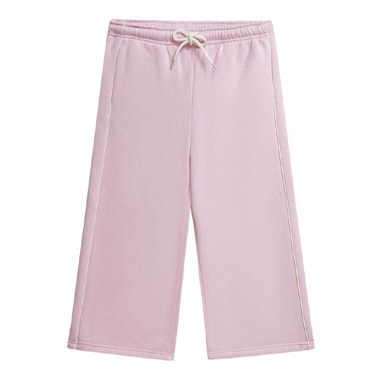 Young Original Piping Wide Leg Trackpants, Pink Light, hi-res