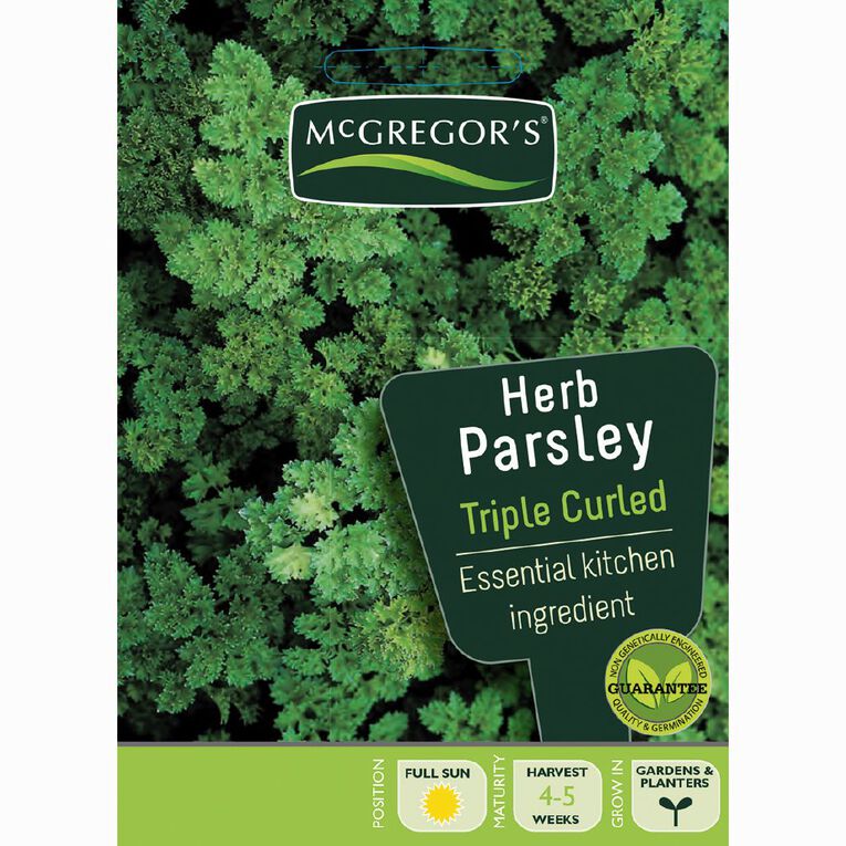 McGregor's Triple Curled Parsley Herb Vegetable Seeds, , hi-res