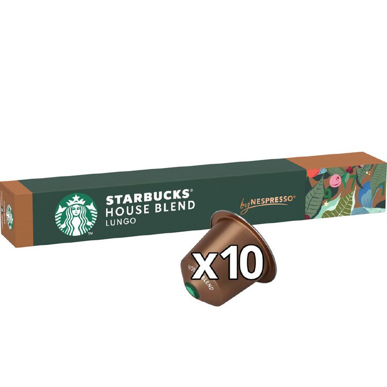 Starbucks by Nespresso Coffee Capsule House Blend Capsules 10 Pack 57g, , hi-res
