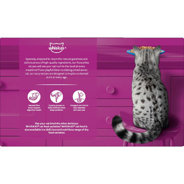 Whiskas Tuna Flavour Mixed Favourites In Jelly 18x85g Box, , hi-res