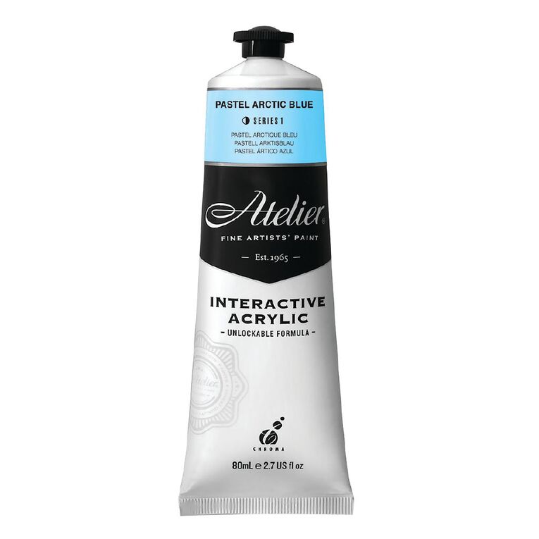 Atelier S1 Acrylic Paint Pastel Artic Blue 80ml, , hi-res