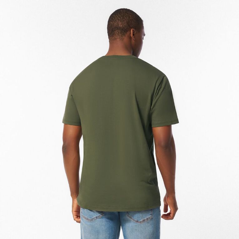 H&H Men's Regular Fit Pocket Tee, Green Mid, hi-res