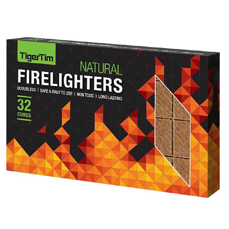 Tiger Tims Natural Firelighters 32 Pack, , hi-res