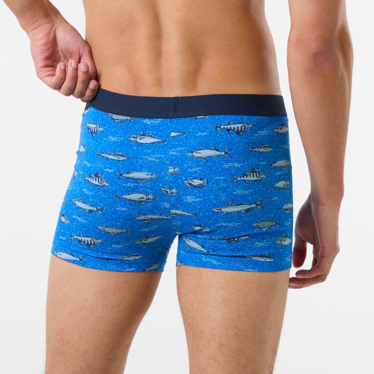 H&H Men's Trunks 3 Pack, Blue Mid, hi-res