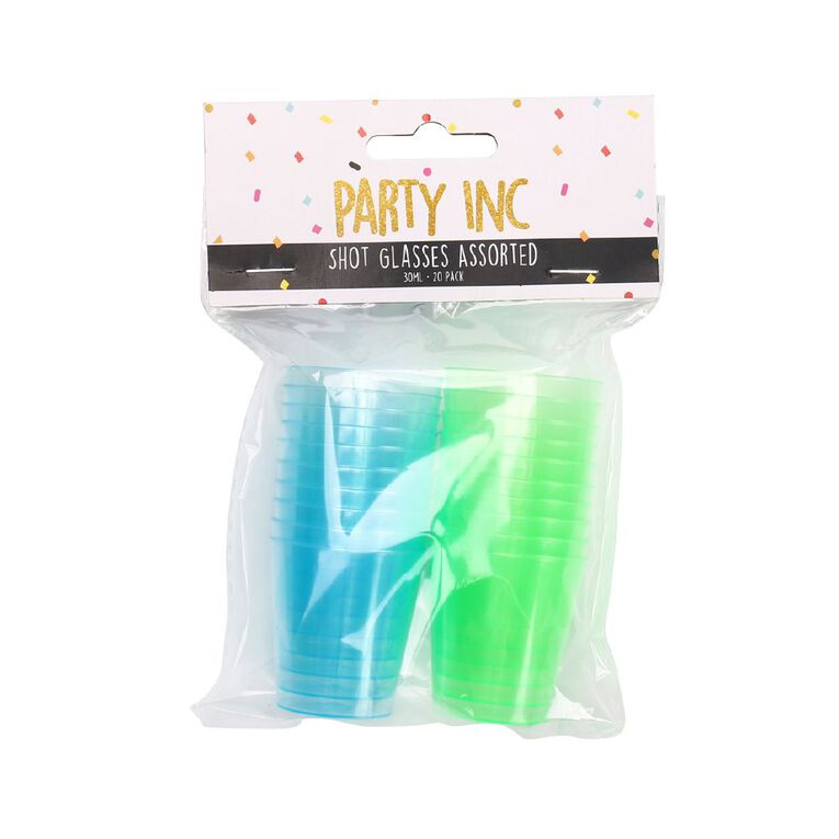 Party Inc Shot Glasses Assorted 20 Pack, , hi-res
