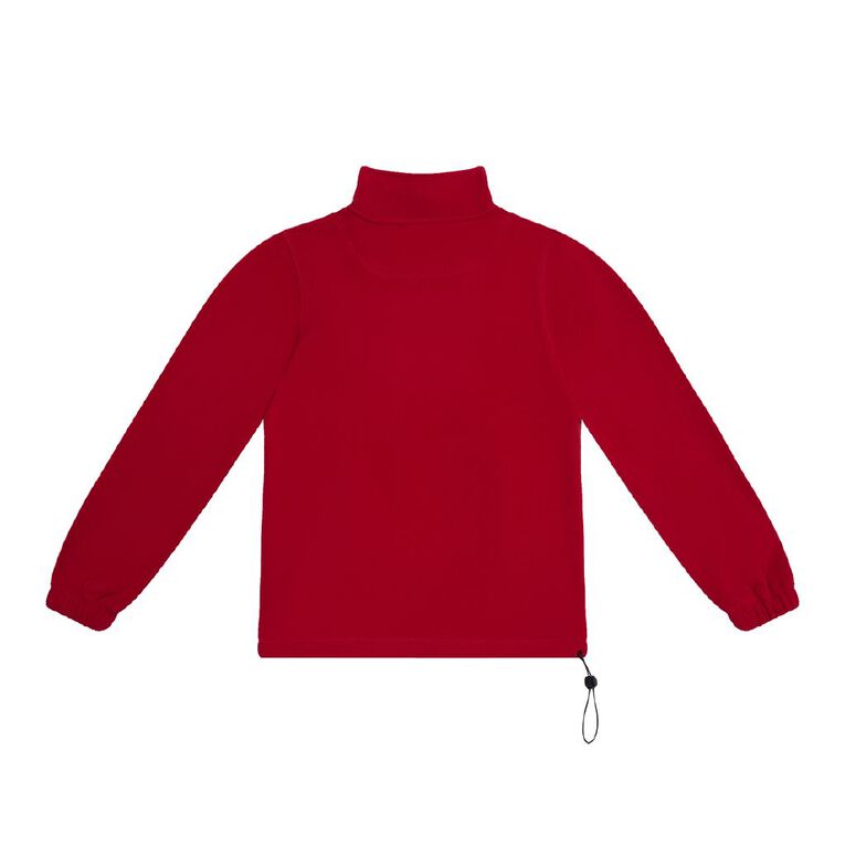 Schooltex Avonhead Contrast Polar Fleece with Embroidery, Red/Black, hi-res