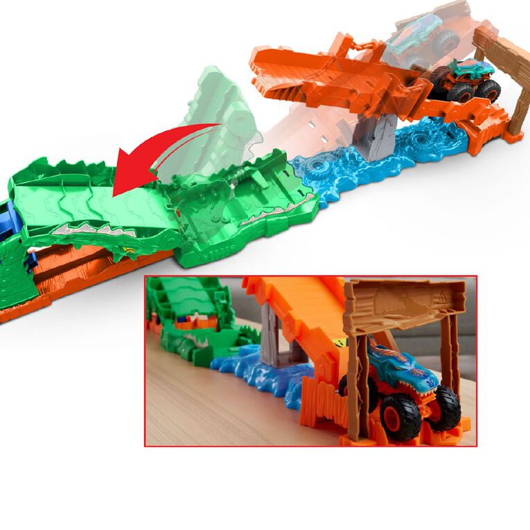 Hot Wheels Monster Trucks Knock the Croc Challenge, , hi-res