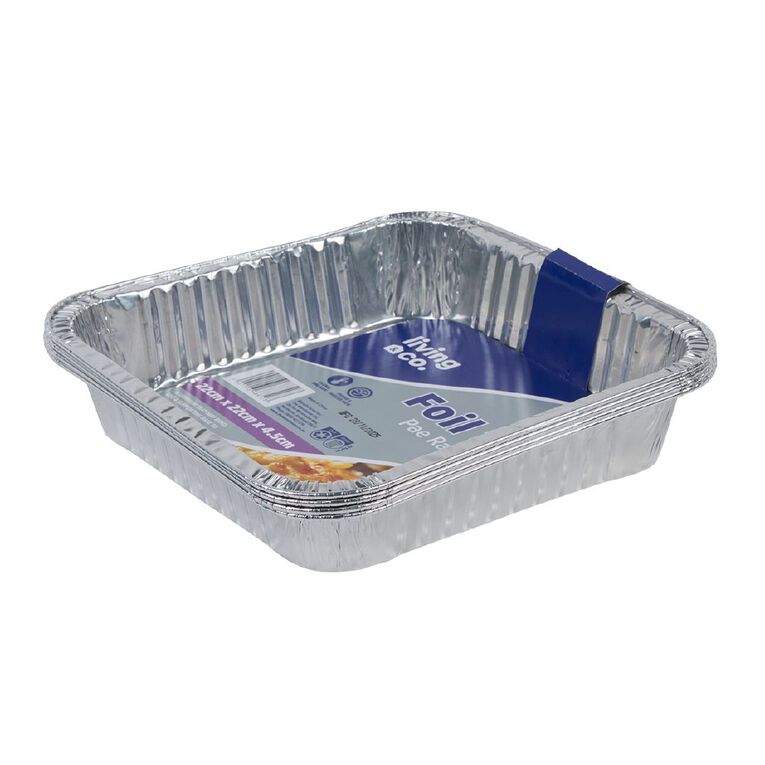 Living & Co Foil Tray 22 x 22cm 4 Pack