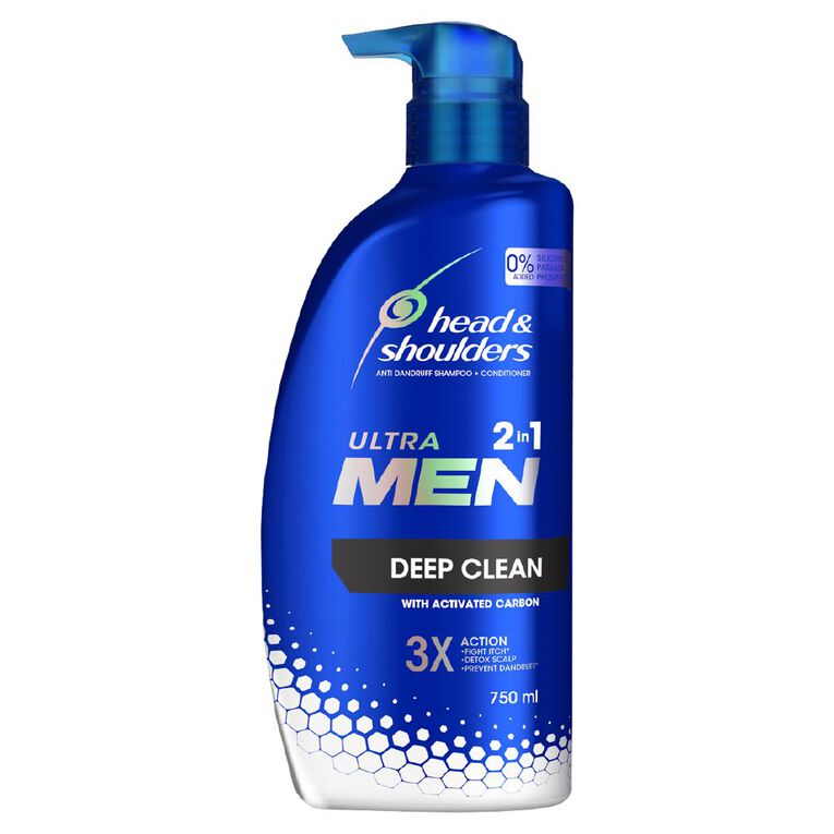 Head & Shoulders Ultra Men 2-in-1 Deep Clean Shampoo 750ml, , hi-res