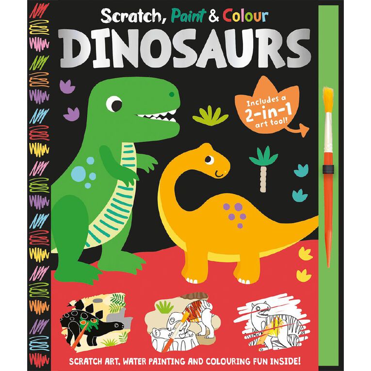 Scratch Paint & Colour: Dinosaurs, , hi-res