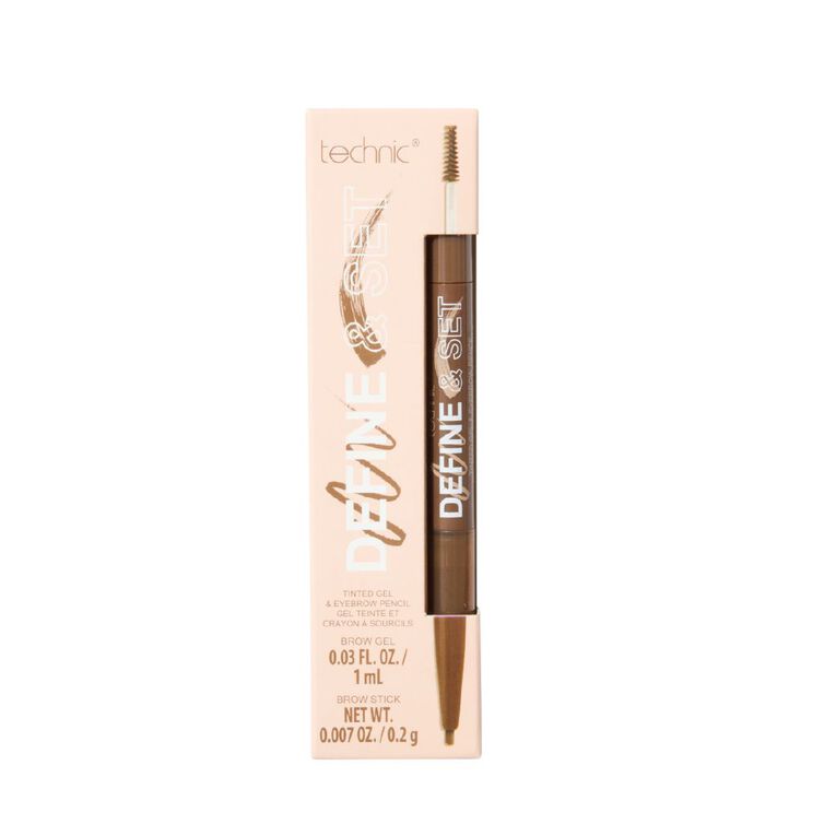 Technic Define & Set Tinted Gel & Eyebrow Pencil - Blonde, , hi-res