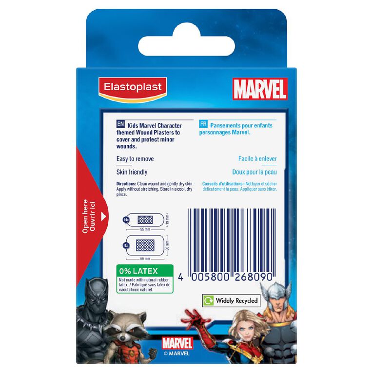 Elastoplast Marvel Plasters 20 Pack, , hi-res