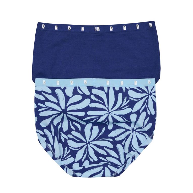 B FOR BONDS Women's Full Briefs 2 Pack, Blue Light, hi-res