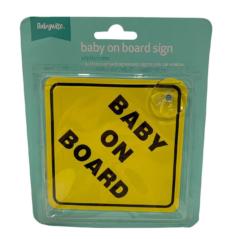 Babywise Baby On Board Sign, , hi-res