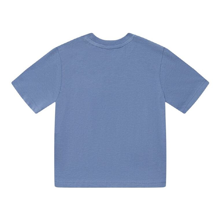 Young Original Preschool Short Sleeve Printed Tee, Blue Mid, hi-res