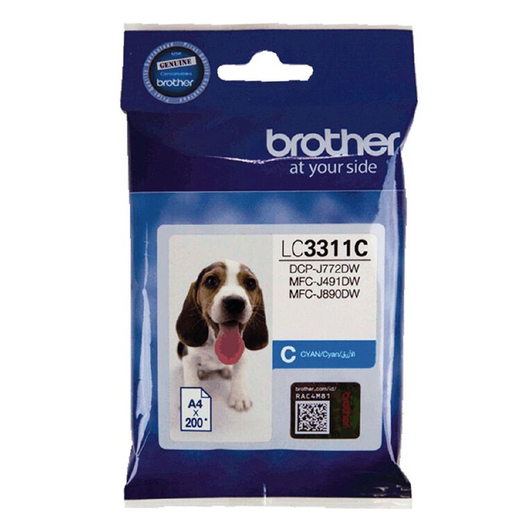 Brother Ink LC3311C Cyan (200 Pages), , hi-res