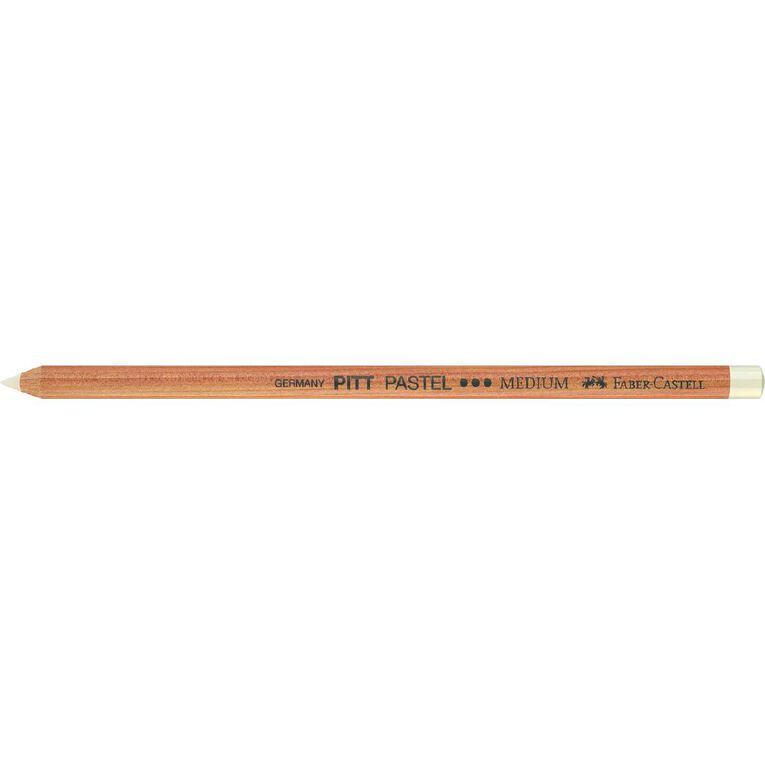 Faber-Castell Pitt Pastel Pencil #101 White Medium, , hi-res