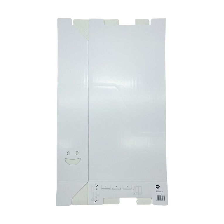 WS Basic Magazine File 2 Pack White, , hi-res