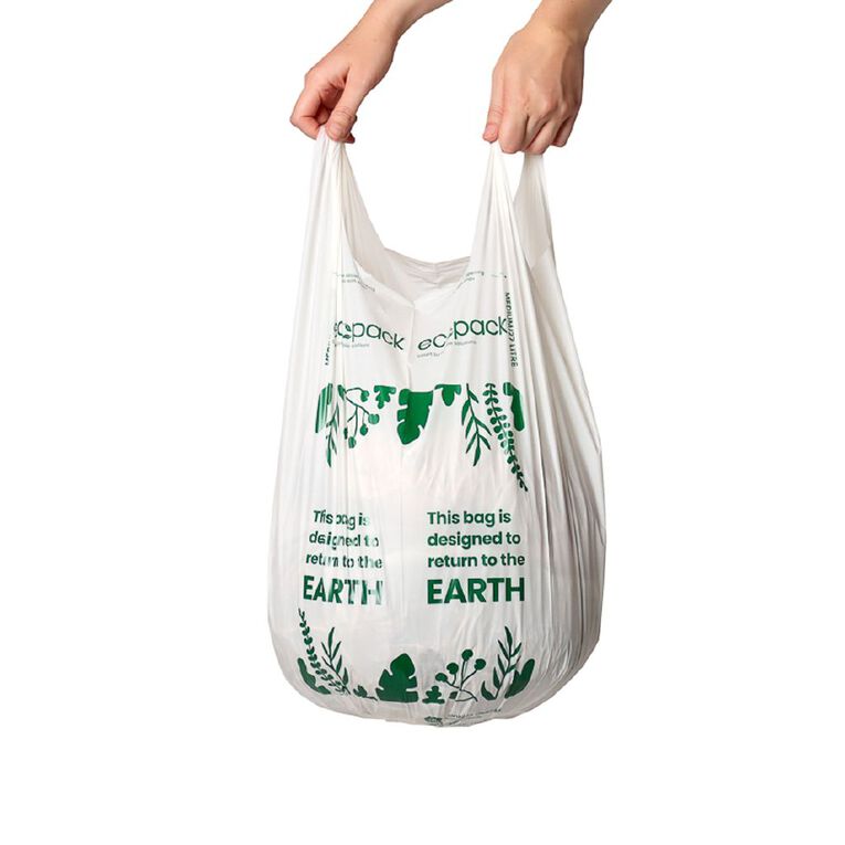 Ecopack Compostable Bin Liners 27L 20 pack, , hi-res