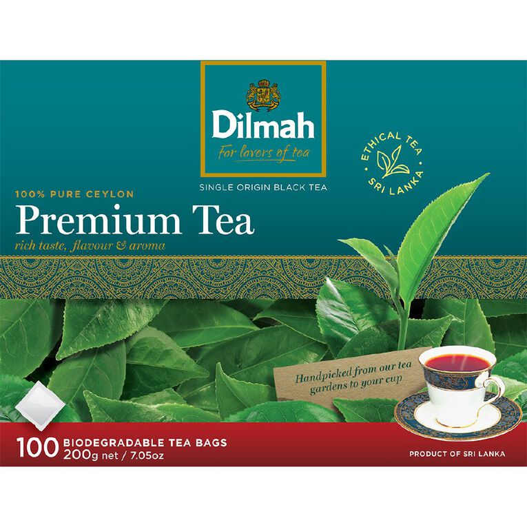 Dilmah Premium Tagless Tea Bags 100 Pack, , hi-res