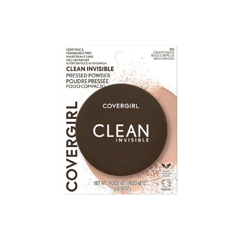 Covergirl Clean Invisible Pressed Powder #150 Creamy Beige, , hi-res