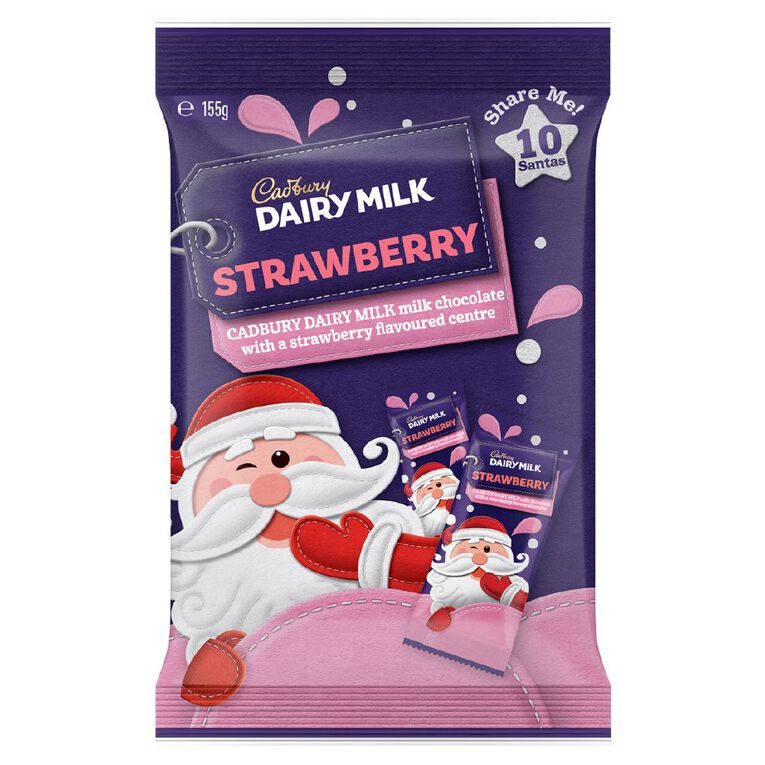 Cadbury Strawberry Santa Sharepacks, , hi-res