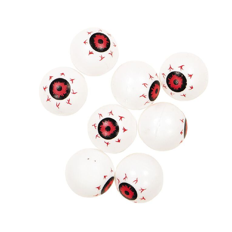 Scarehouse Fake Eyeballs 8 Pack White White The Warehouse