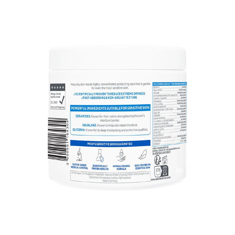 Mixa Ceramide Protect 10% Jar 400ml, , hi-res
