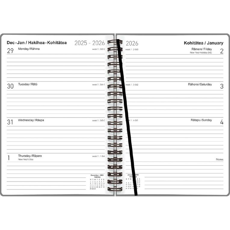Collins 2026 Diary Day To Page Kiwiana Multi-Coloured A5, , hi-res