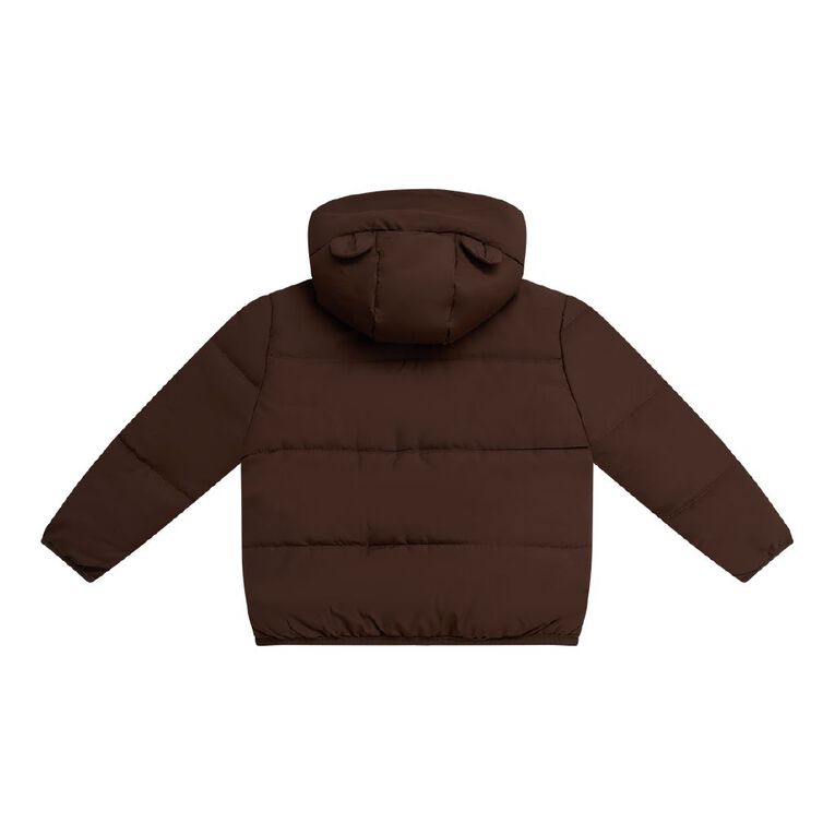 Young Original Toddler Boys' Novelty Puffer Jacket, Brown Dark, hi-res