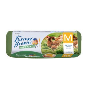 Farmer Brown Mixed Grade Free Range Eggs 12 Pack