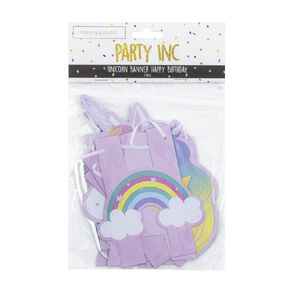 Party Inc Unicorn Happy Birthday Banner