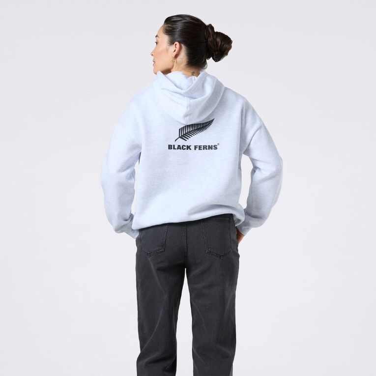 Black Ferns Adults' Oversized Hoodie, Silver, hi-res